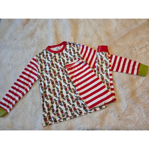 Grinch X Hanna Andersson Unisex 100% Organic Cotton Pajama Set - Picture 1 of 8